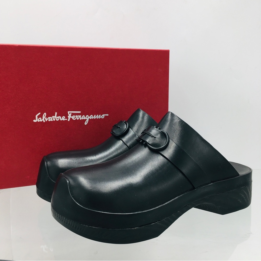 Salvatore Ferragamo Black Mules
